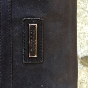 Black leather Burberry wallet