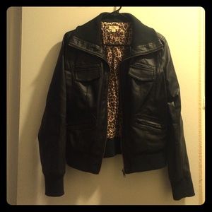 Faux leather jacket