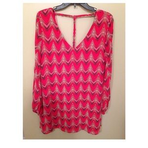 Alya pink printed dress.