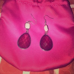 Maroon Earrings