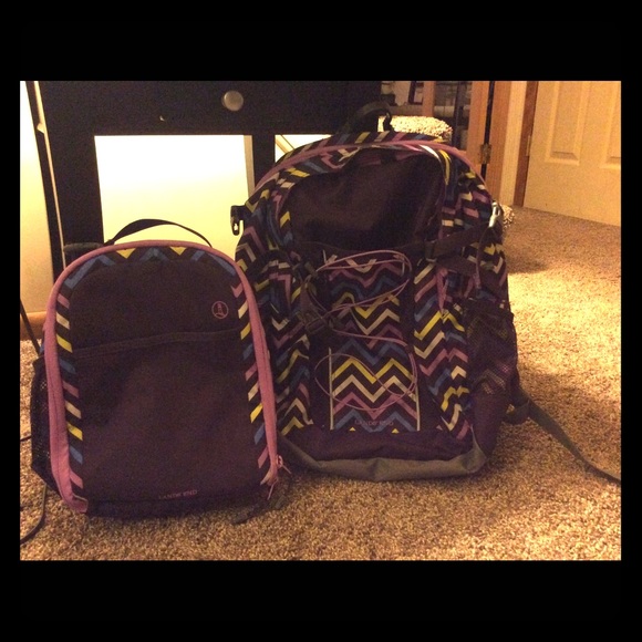 SOLD: Land's End book bag and lunch tote