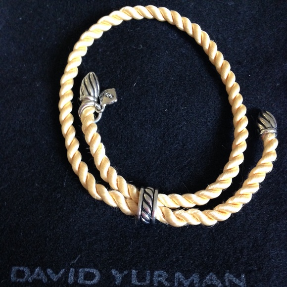 David Yurman Silk Cord sterling silver bracelet
