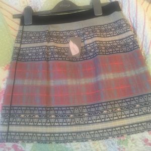 Skirt. XS grey/blue/pink