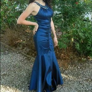 Xscape Prom/Homecoming Dark Blue Mermaid Dress