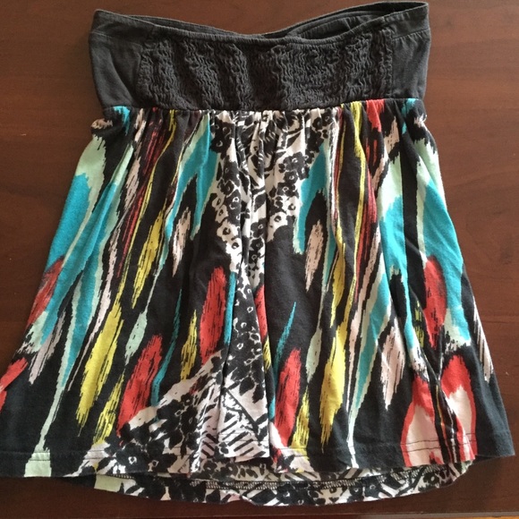 Colorful strapless top - Picture 2 of 2