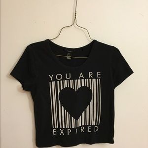 You are Expired crop top