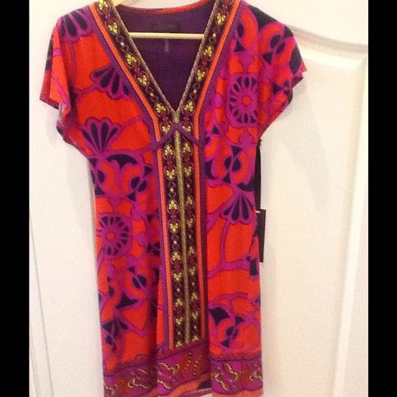 NWT Hale Bob Red Jersey Dress