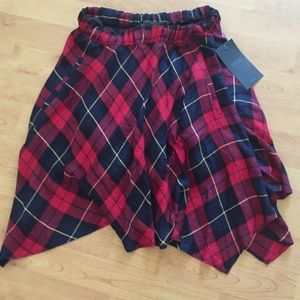 New Zara high waisted size m plaid skirt
