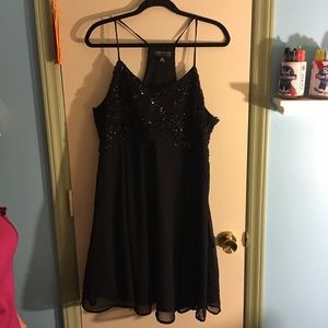 Black and sequin dress