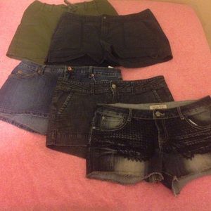 5 pairs of shorts