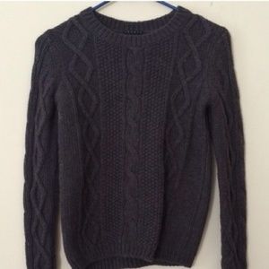 Theory grey chunky sweater
