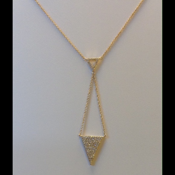 ❌SOLD❌ Fashion Necklace 18k Gold Plated Zirconia - Picture 2 of 3