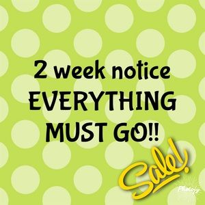 Closet closing till further notice!!