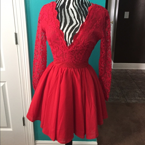 Lace Puff Dress