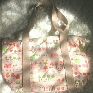 LeSportsac Danish Style Orchard Print Nylon Bag