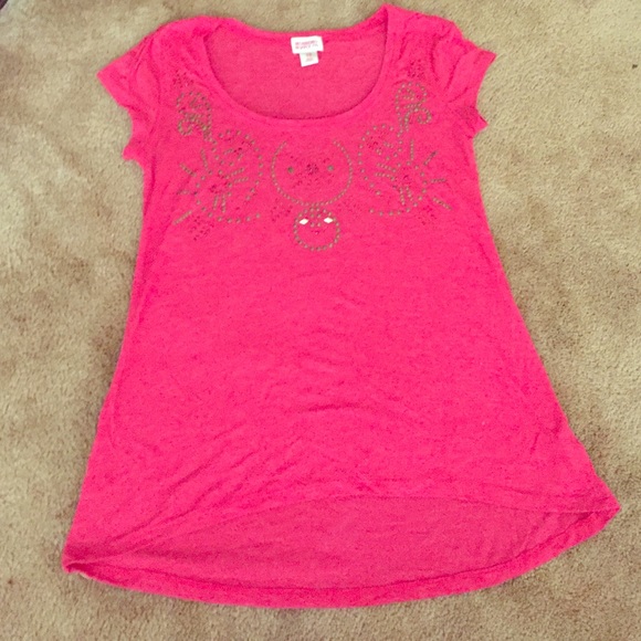 Red top with embellishments