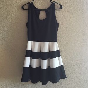 Black and white dress