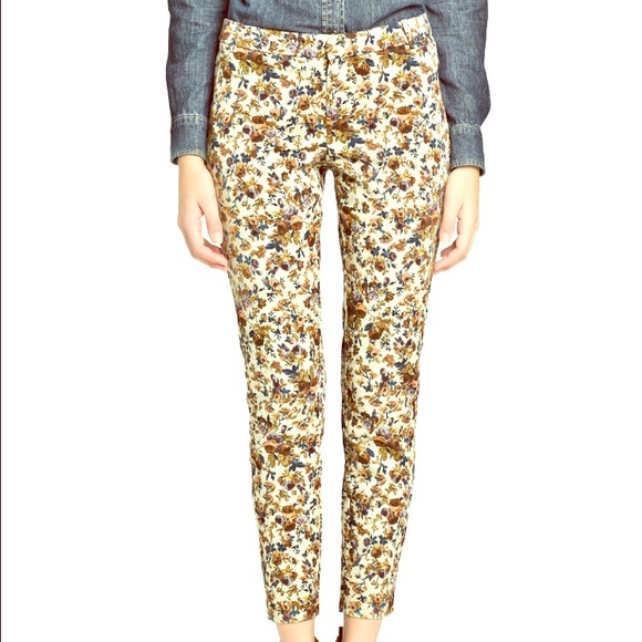 Mango floral skinny pants