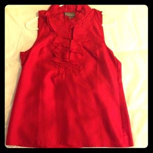 NEW Red Silk Blouse