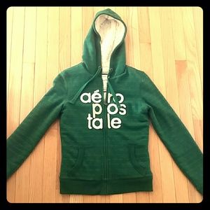 Aeropostale Fuax Fur Hoodie