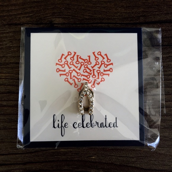 Keep Collective Gold Pavé Wishbone Charm (Key)