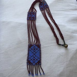 Authentic beaded Native American necklace