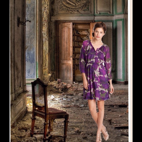 J. Crew Dresses & Skirts - J.Crew Silk Purple Watercolor Dress