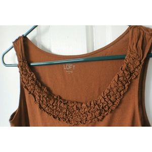 FINAL REDUCTION Ann Taylor Loft Dark Caramel Tank
