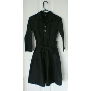 Banana Republic Black Shirt Dress