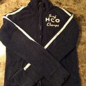 Hollister size medium men's blue zip up jacket