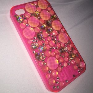 Victoria's Secret PINK bedazzled iPhone 4/4s case