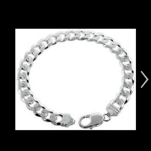 Sabrina Silver Wide Cuban Link Italian Bracelet