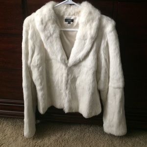 NWOT Real Rabbit Fur Coat Womens M