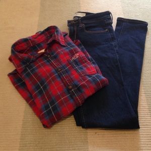 straight leg skinny jeans from Abercrombie & Fitch