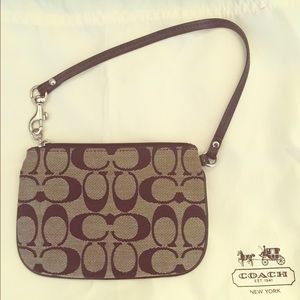 Coach Monogram Wristlet