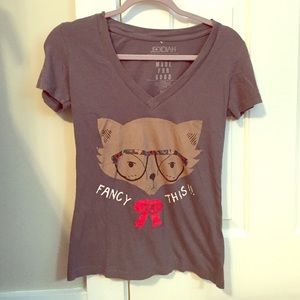 V-neck graphic tee