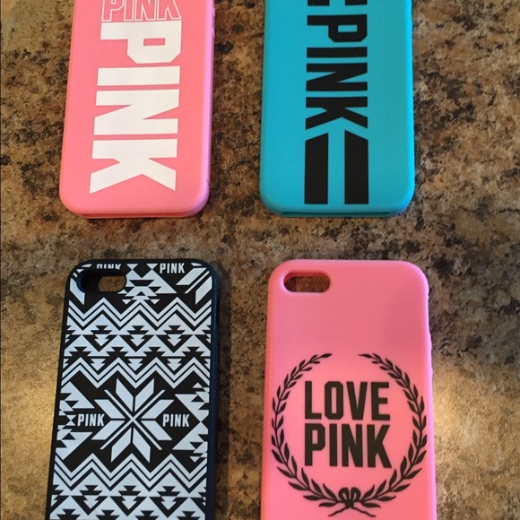 iPhone 5/5s PINK phone cases. All included.