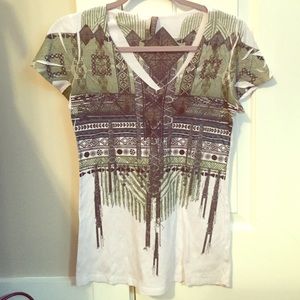Green graphic tee