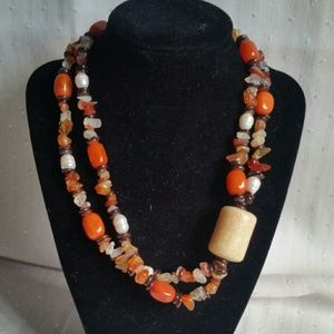 Fall bead necklace