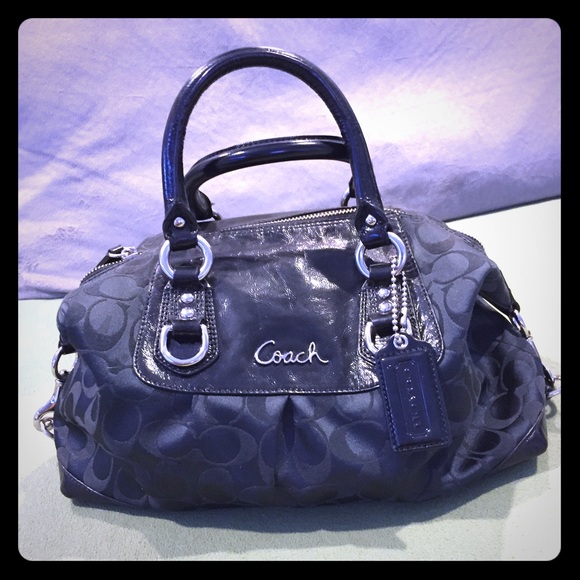 Coach black satchel