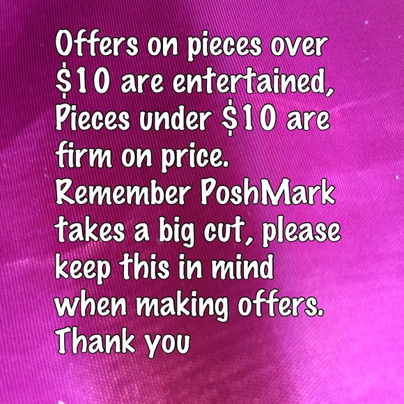 Accepting offers on pieces $10 and up