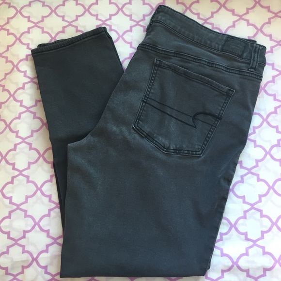 Gray American Eagle Jeggings