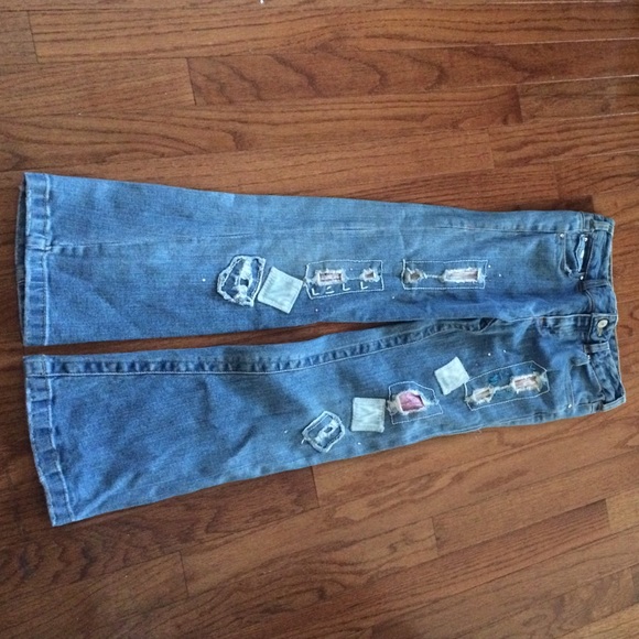 Jeans shirt and cardi bundle for girls