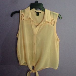 Blush pink sleeveless cage top