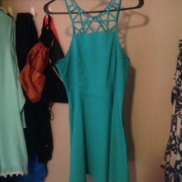 Teal mini dress•will take best offer•
