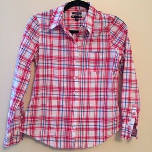 Gap Plaid Button Up Size Small