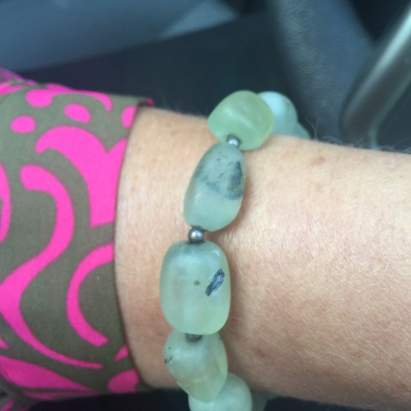 Silpada Green Rutilated Quartz silver bracelet