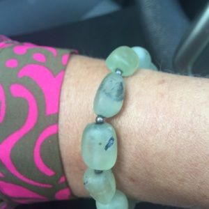 Silpada Green Rutilated Quartz silver bracelet
