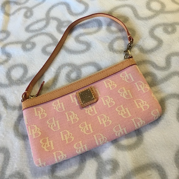 Pink Dooney and Bourke Wristlet