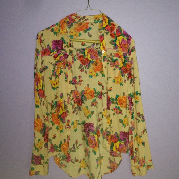 Fun fall button down - Picture 2 of 2